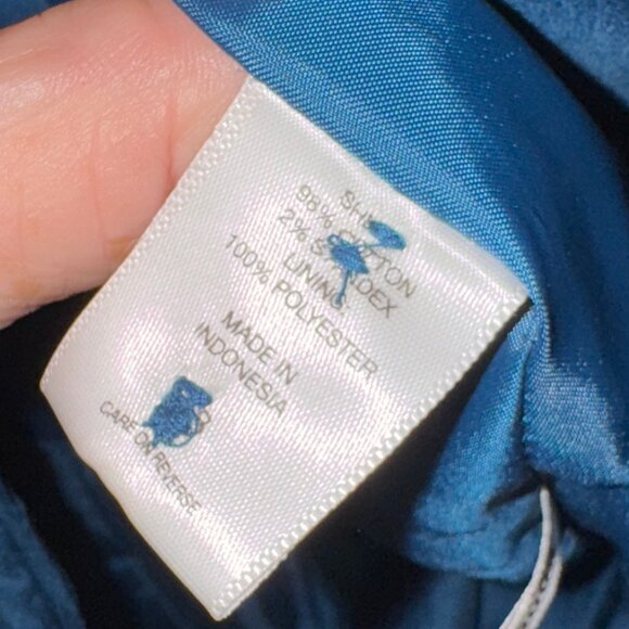 New York & Company – Jewel-Toned Blue Velvet Single-Breasted Blazer (Size 18) - Picture 5 of 6